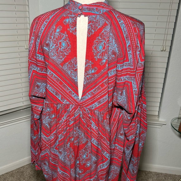 Free People Walking on a Dream cut out choker tunic top - Size M - Picture 6 of 13